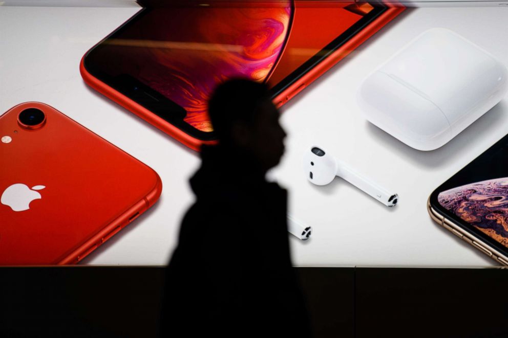 PHOTO: A man walks past an Apple store in Hong Kong, Jan. 3, 2019. 