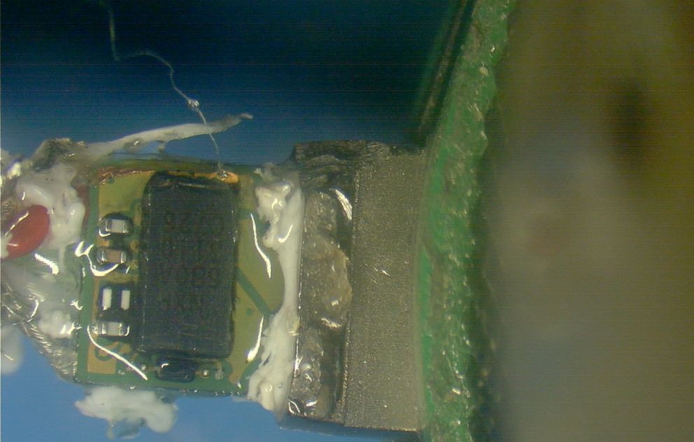 PHOTO: An Apple protective chip is photographed here.