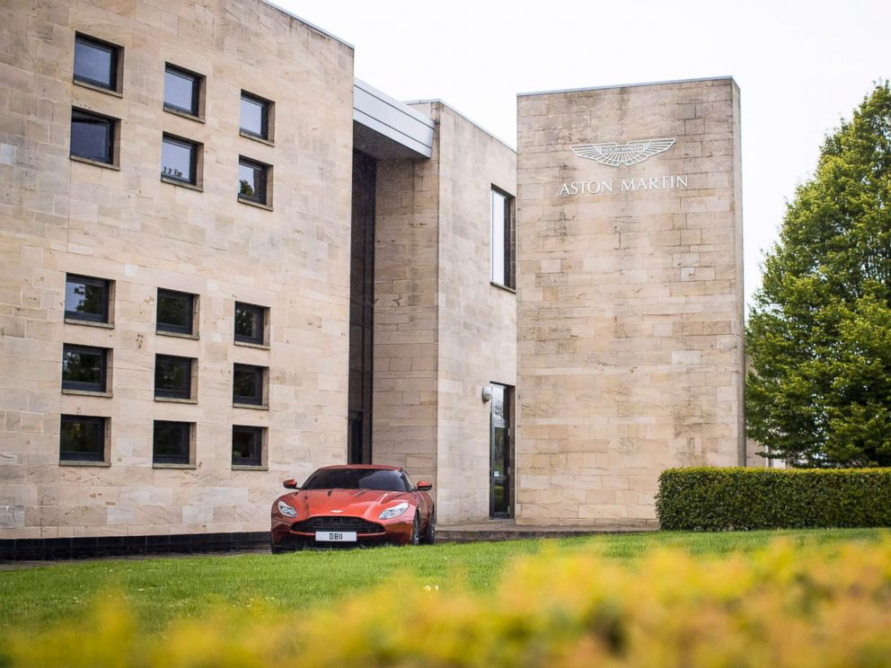 PHOTO: The entrance to Aston Martin Lagondas global headquarters in Gaydon, England.