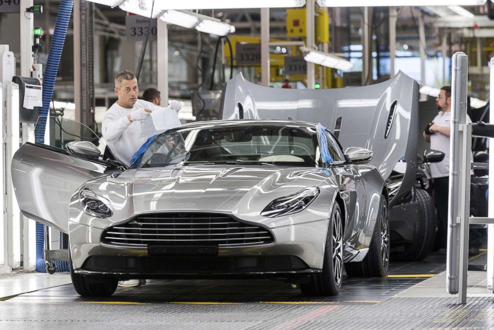 PHOTO: It takes 50 hours to paint each Aston Martin vehicle.