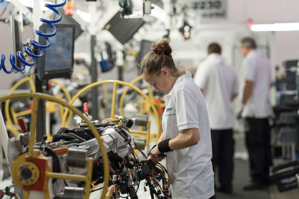 PHOTO: Inside Aston Martin's factory in Gaydon, England.