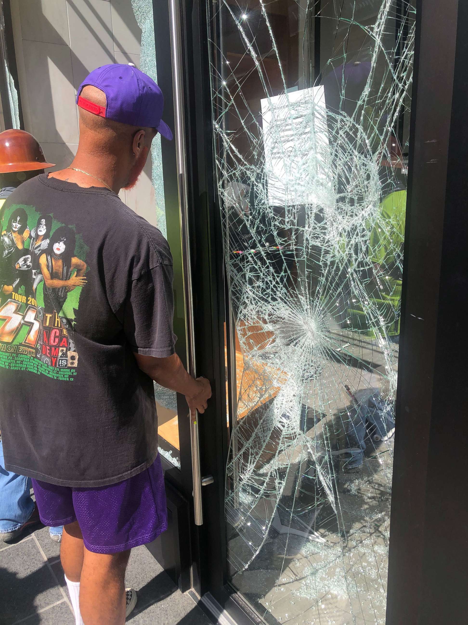 PHOTO: The black-owned Attom Shop in Atlanta was looted during protests on May, 29, 2020.