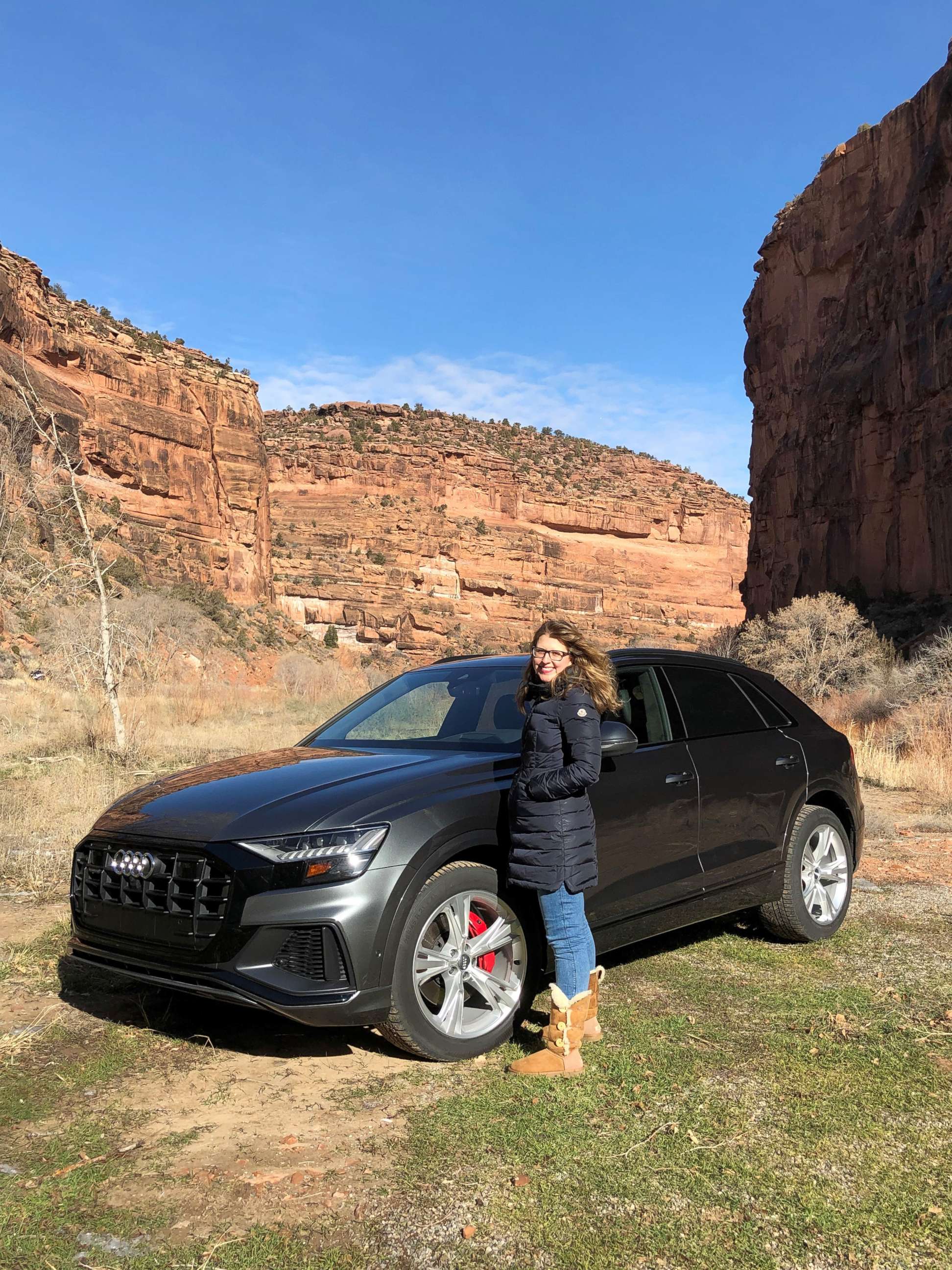 PHOTO: ABC News' Morgan Korn drove the new Audi Q8 from Park City, Utah, to Telluride, Colorado, in January.