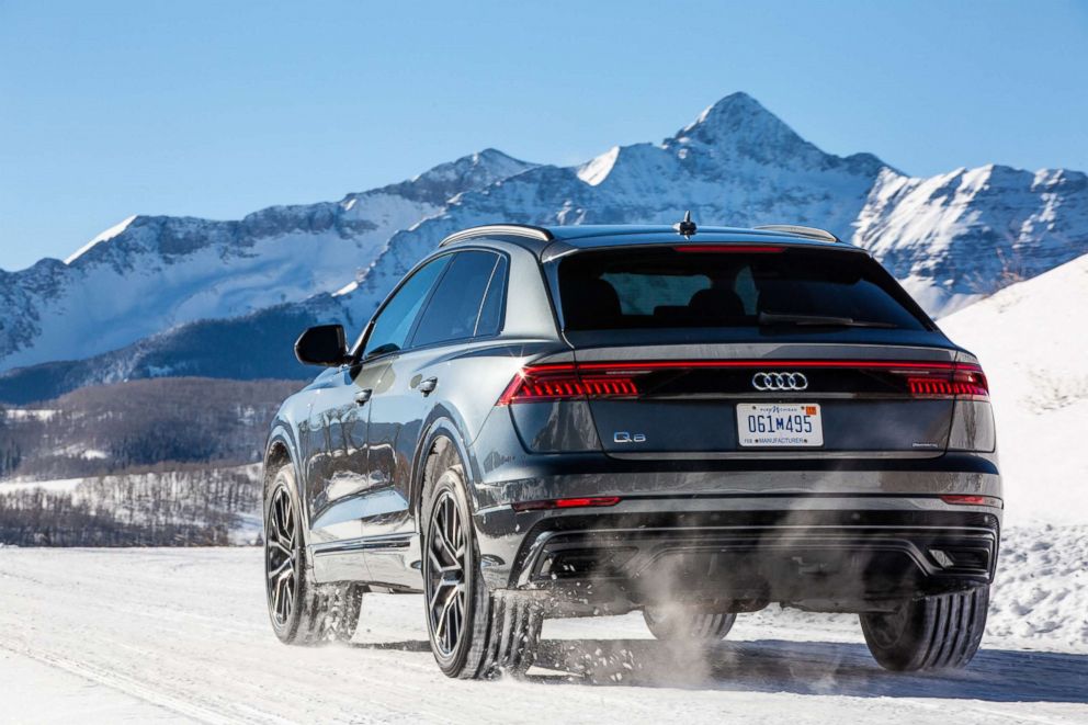 PHOTO: Snow tires helped the all-wheel drive Q8 get better grip on the slippery Colorado streets. 