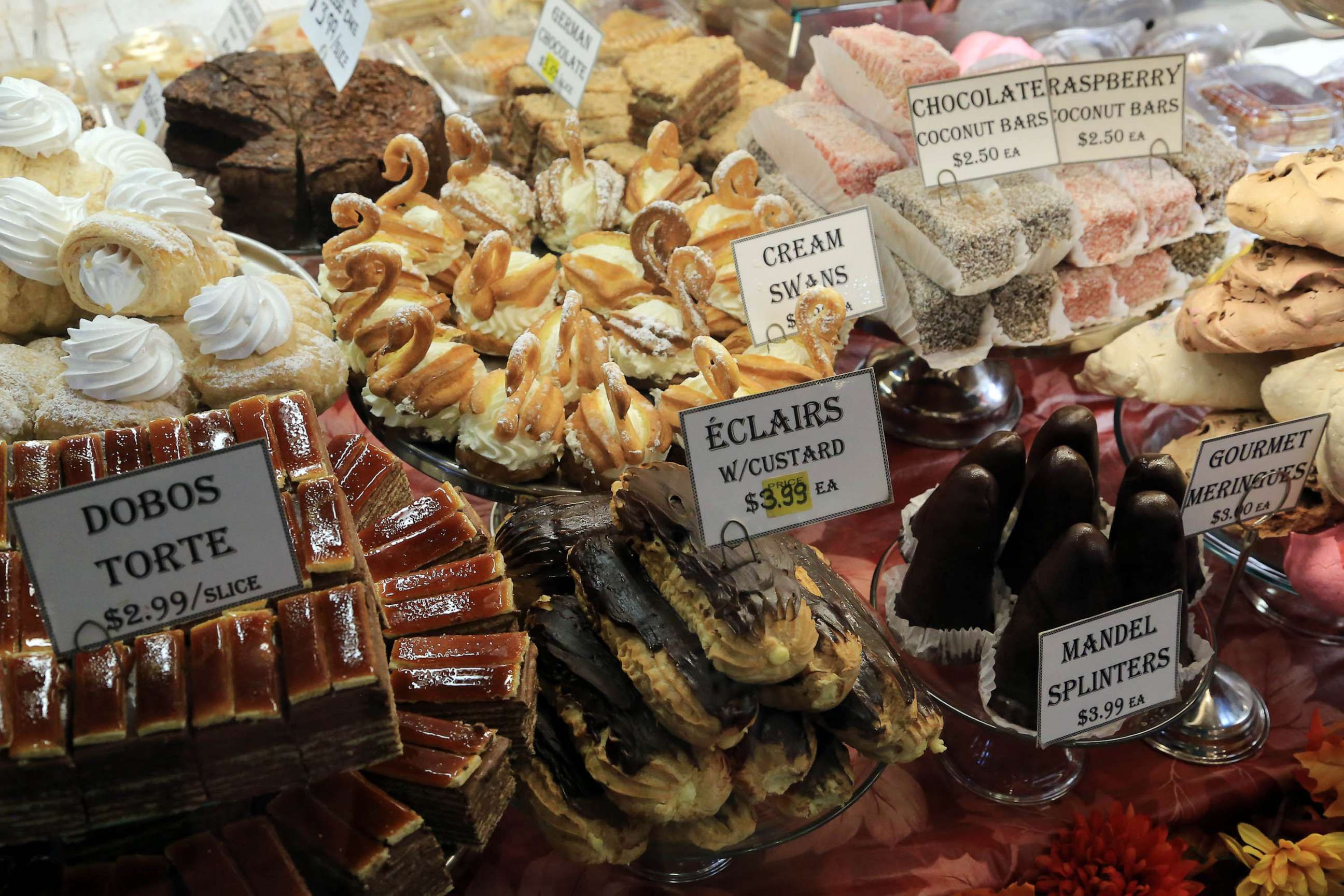 STOCK PHOTO: Baked good displayed in a shop