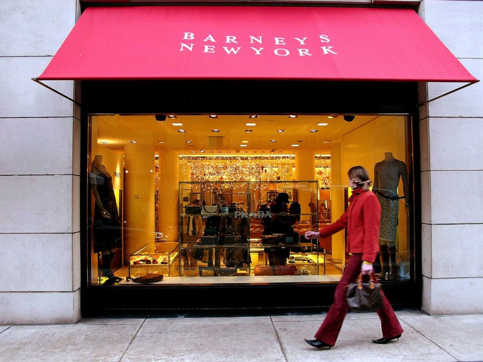 PHOTO: A pedestrian passes Barneys New York,  Nov. 11, 2004, in New York.