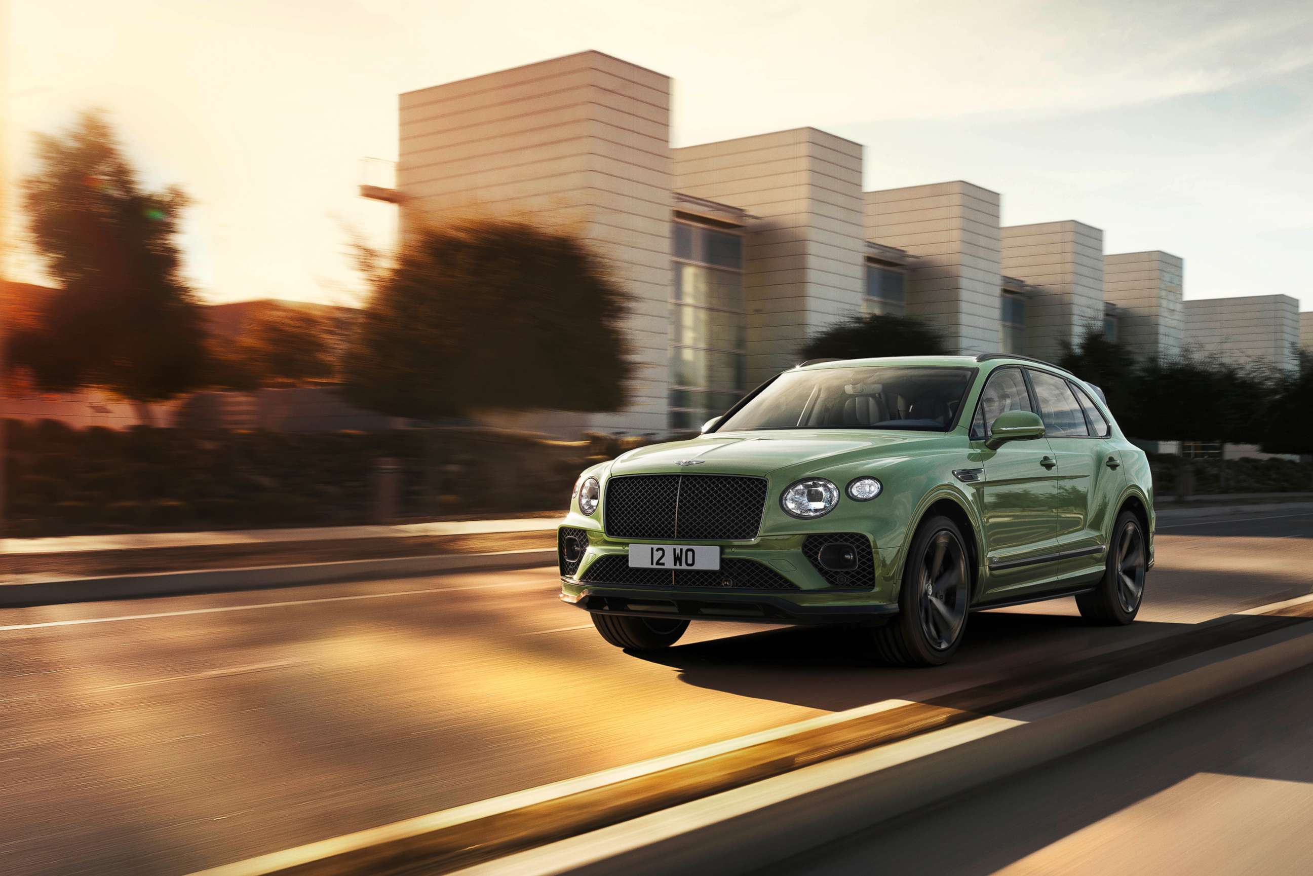 PHOTO: The new Bentayga V8 SUV. A plug-in hybrid version is planned.
