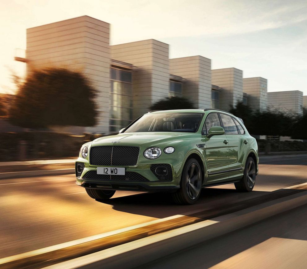 PHOTO: The new Bentayga V8 SUV. A plug-in hybrid version is planned.
