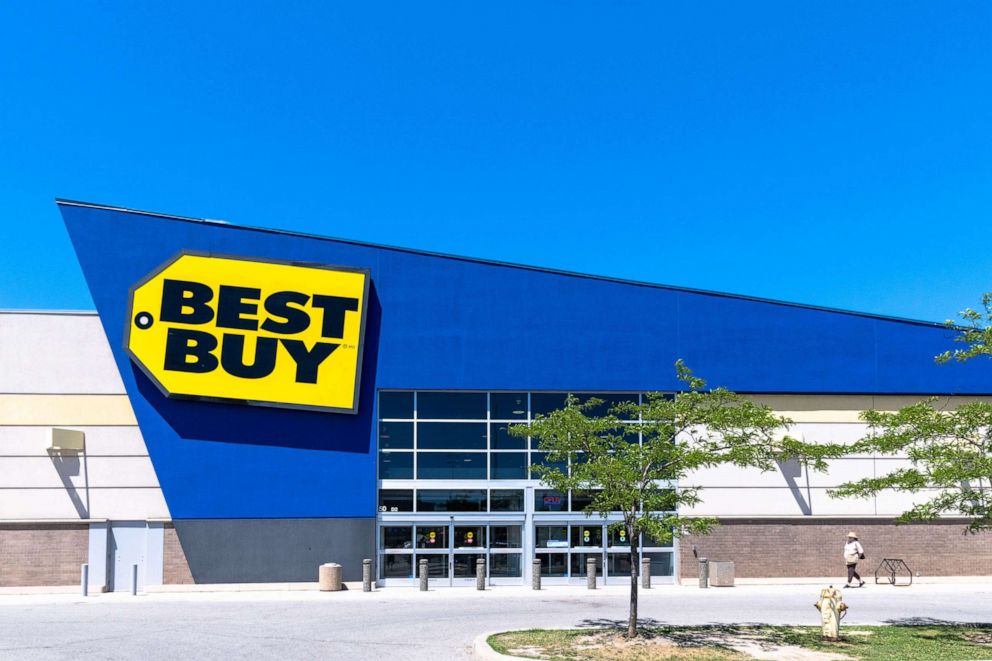 PHOTO: An entrance to a Best Buy store is seen on July, 7, 2018.