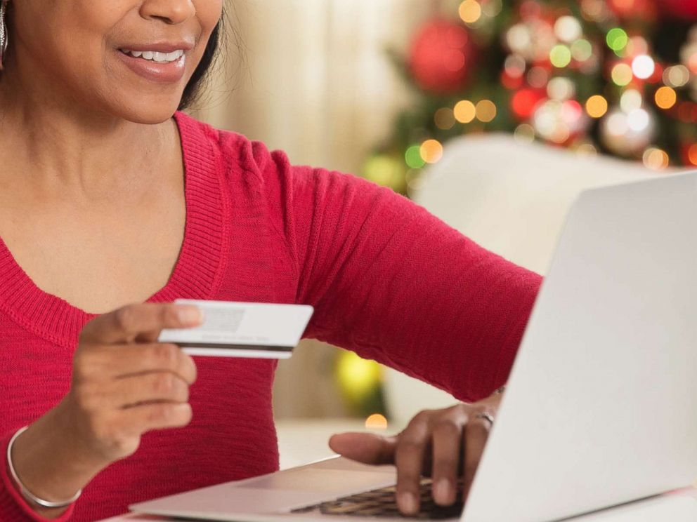 PHOTO: An undated stock photo of a woman online shopping.