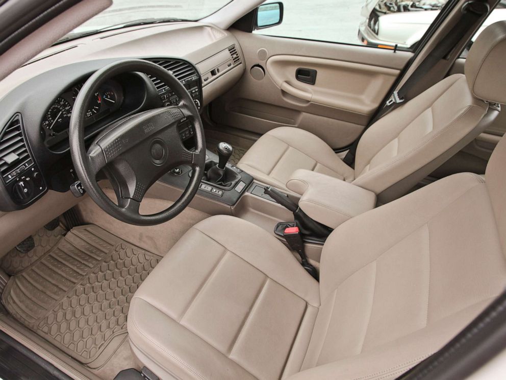 PHOTO: The interior of a 1995 BMW 3 series. The company previously called its non-animal leather leatherette.