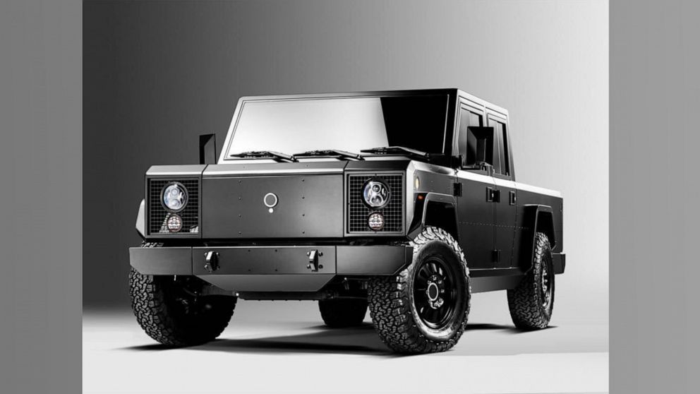 The all-electric Bollinger B2 truck starts at $125,000 and is hand-built in Detroit.