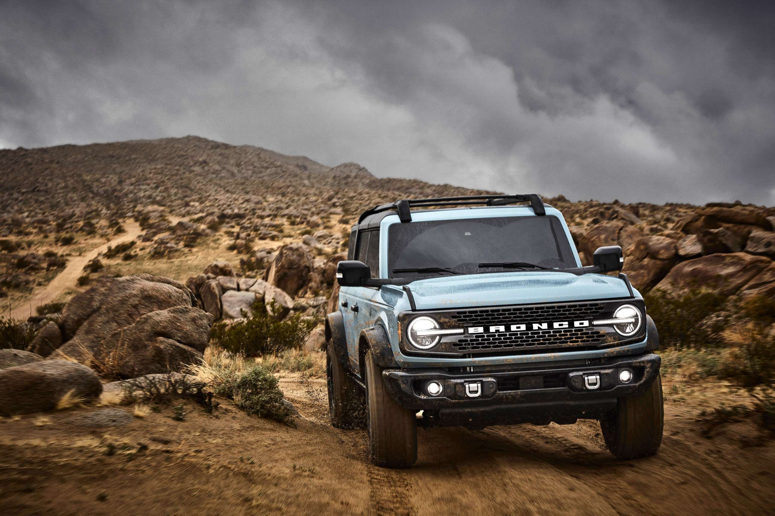 PHOTO: The 2021 Bronco Four-Door Badlands with Sasquatch package.