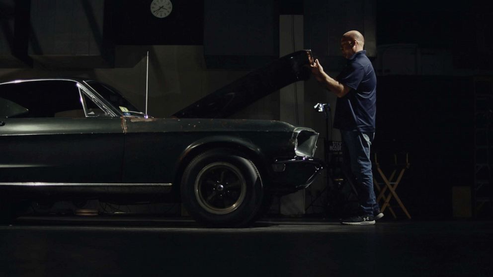 PHOTO: Sean Kiernan said his father, who died in 2014, will always be attached to the Mustang.