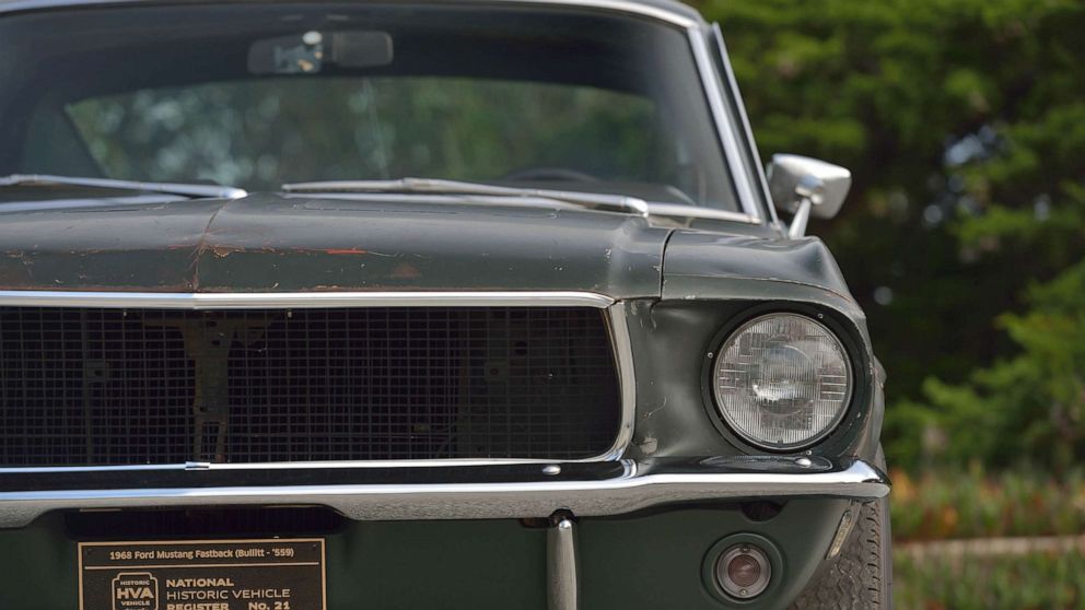 PHOTO: The 1968 Mustang fastback is regarded as one of the most famous movie cars of all time.