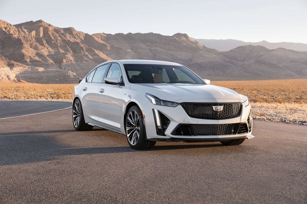 PHOTO: The Cadillac CT5-V Blackwing, with its 6.2-liter supercharged V8, will be the fastest and most powerful Cadillac ever.