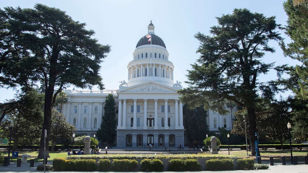 PHOTO: In this July 17, 2022, file photo, the California state Capitol is shown in Sacramento, Calif.