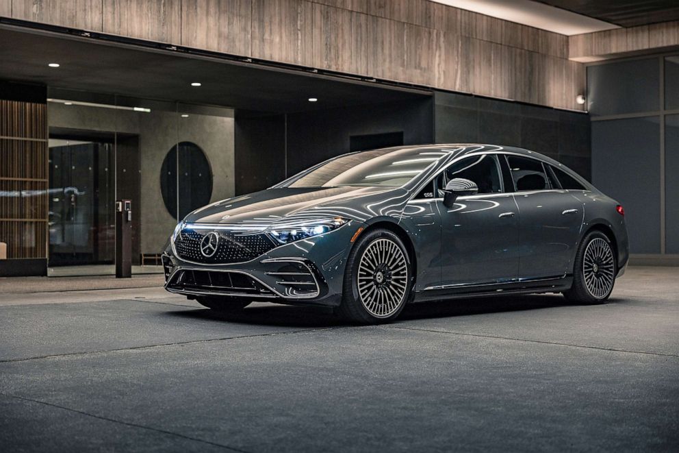 PHOTO: The EQS, the all-electric luxury sedan from Mercedes, launched in the fall of 2021.