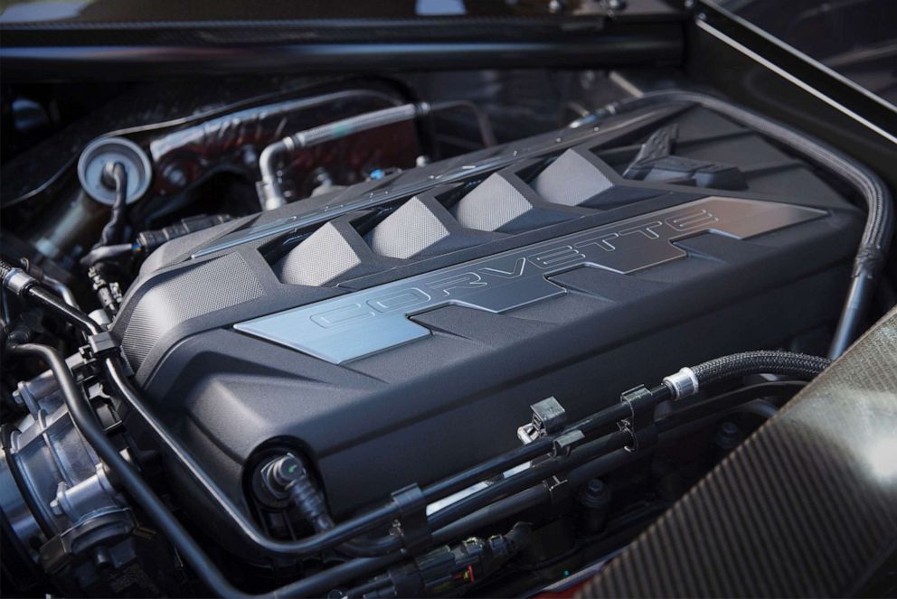 PHOTO: The 6.2-liter naturally aspirated V8 in the new Corvette Stingray.