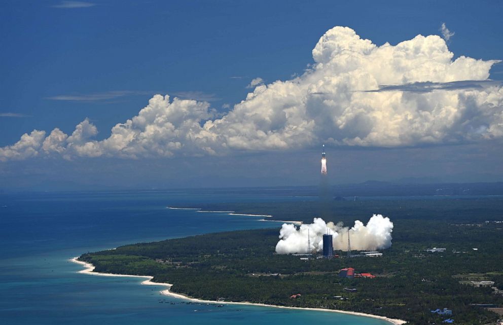 PHOTO: A Mars probe is launched on a Long March-5 rocket from the Wenchang Spacecraft Launch Site in south China's Hainan Province, July 23, 2020.