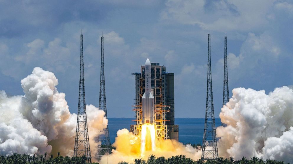PHOTO: A Mars probe is launched on a Long March-5 rocket from the Wenchang Spacecraft Launch Site in south China's Hainan Province, July 23, 2020.