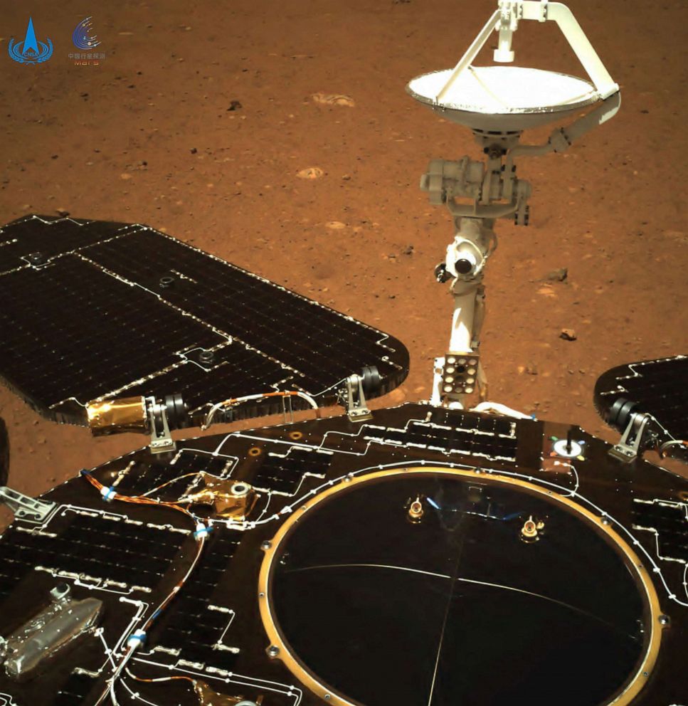 PHOTO: China's Zhurong rover sends back images from Mars.