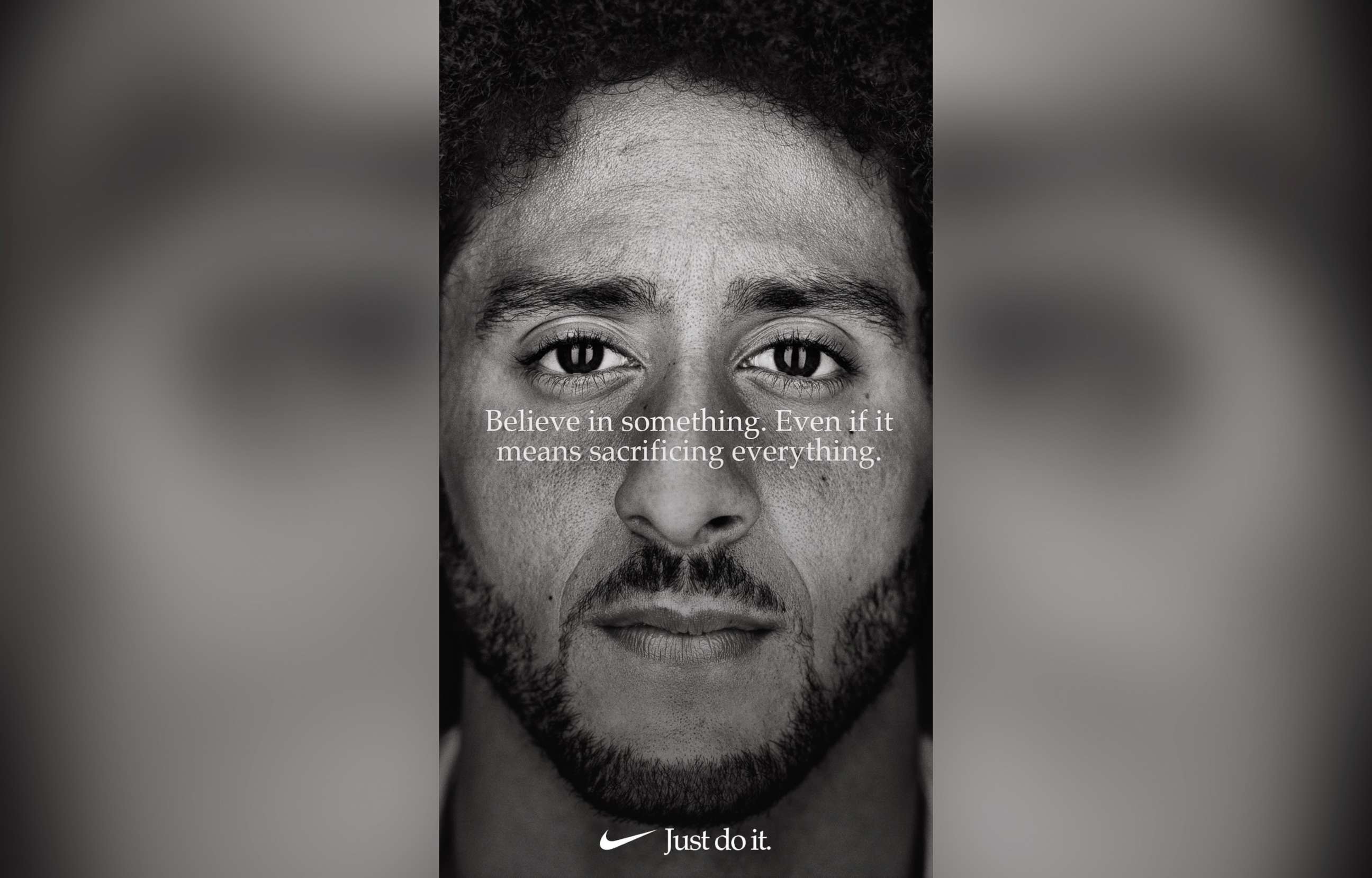 PHOTO: Colin Kaepernick appears in a Nike ad that was posted to his Twitter account on Sept. 3, 2018.