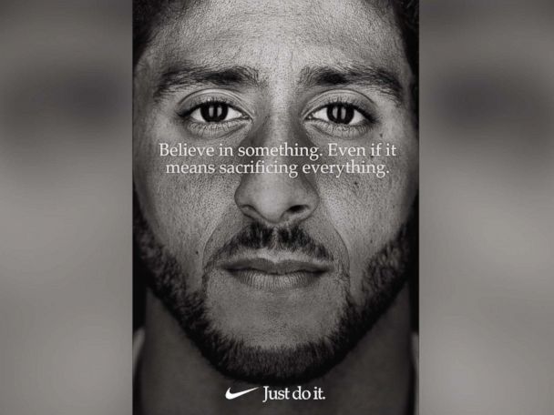 Desgastado punto Novio Nike's Colin Kaepernick 'Just Do It' campaign is controversial, but on  brand: Experts - ABC News