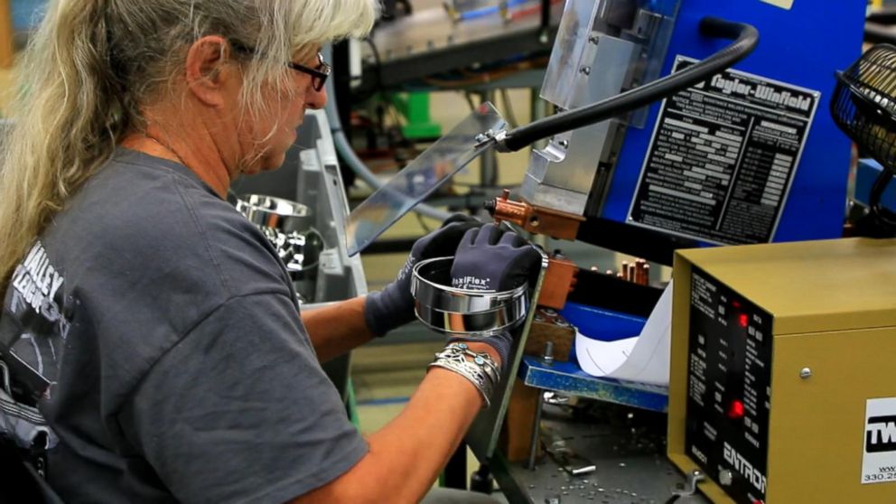 PHOTO: The workers behind the U.S. company Ann Clark Cookie Cutters are hoping families use their product to make their special treats for Santa this Christmas.