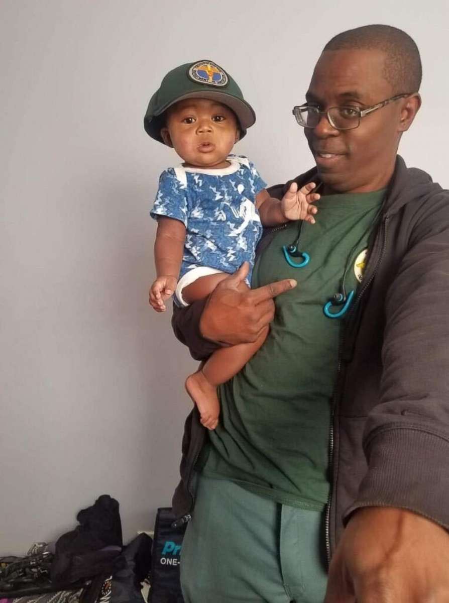 PHOTO: Raymond Copeland, a former DSNY worker who died of complications from COVID-19, is pictured here with his grandson.