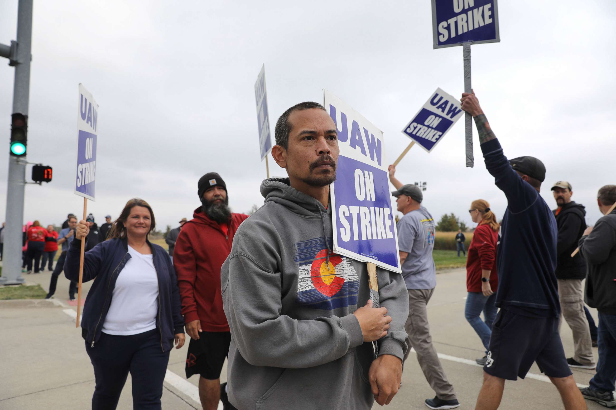 John Deere workers strike after UAW and the tractor company fail to reach a  deal : NPR