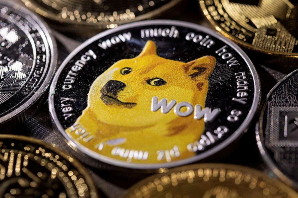 PHOTO: The cryptocurrency Dogecoin is seen in this illustration, Nov. 29, 2021. 