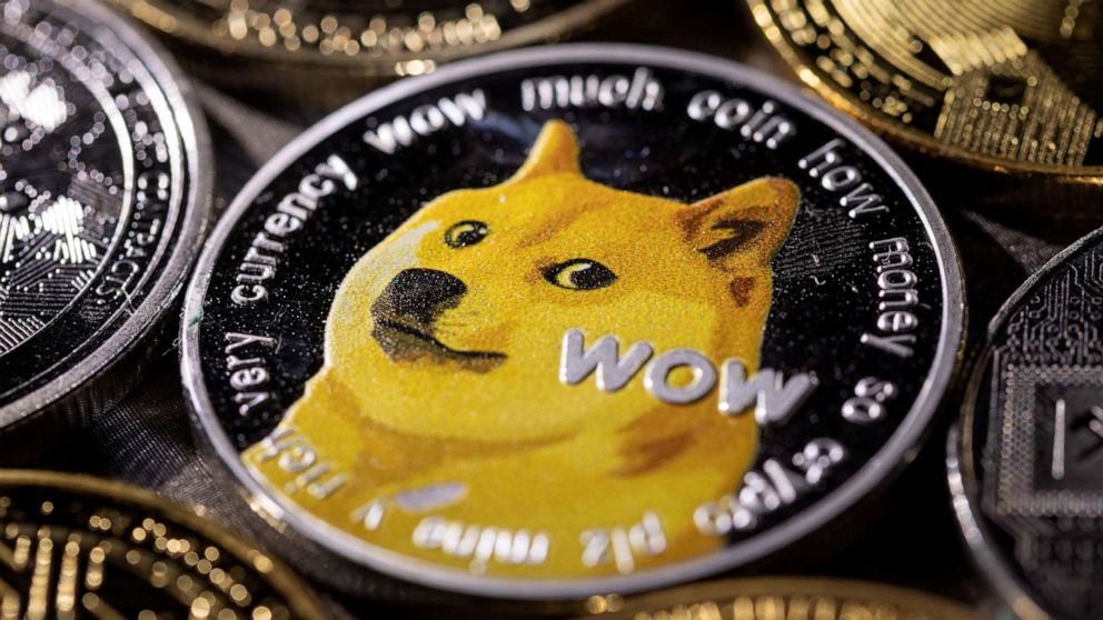PHOTO: The cryptocurrency Dogecoin is seen in this illustration, Nov. 29, 2021. 