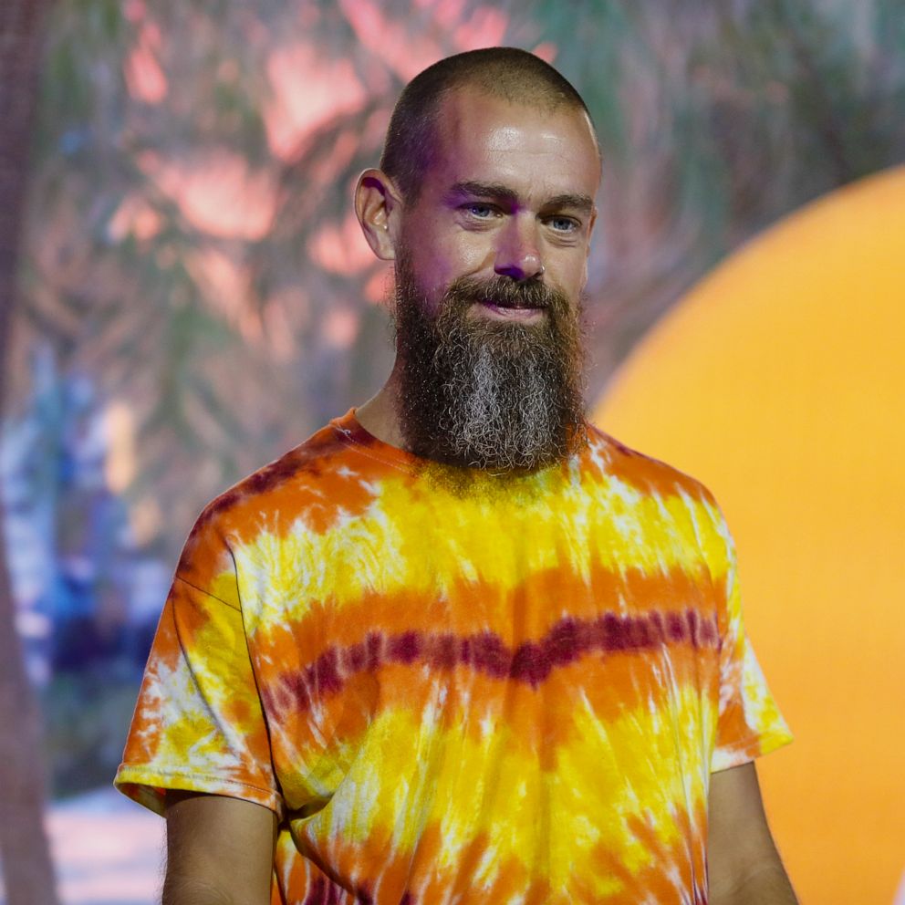 PHOTO: Jack Dorsey, co-founder and chief executive officer of Twitter Inc. and Square Inc., speaks during the Bitcoin 2021 conference in Miami, June 4, 2021.