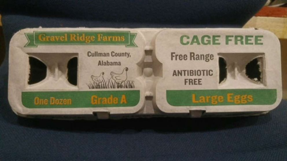 PHOTO: Gravel Ridge Farms Recalls Cage Free Egg Due to Possible Salmonella Contamination, according to the FDA.