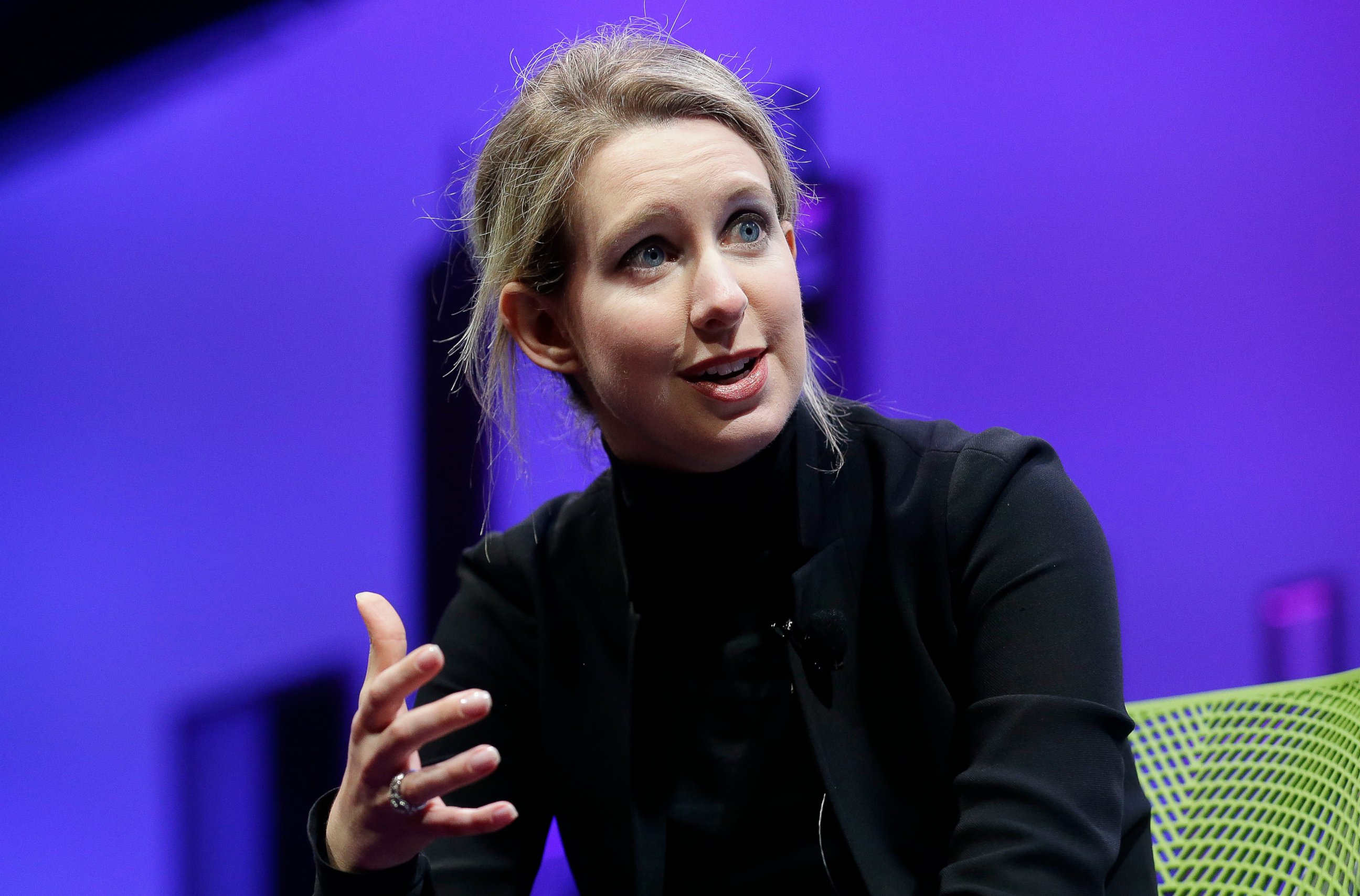 PHOTO: In this Nov. 2, 2015 file photo, Elizabeth Holmes, founder and CEO of Theranos, speaks at the Fortune Global Forum in San Francisco.