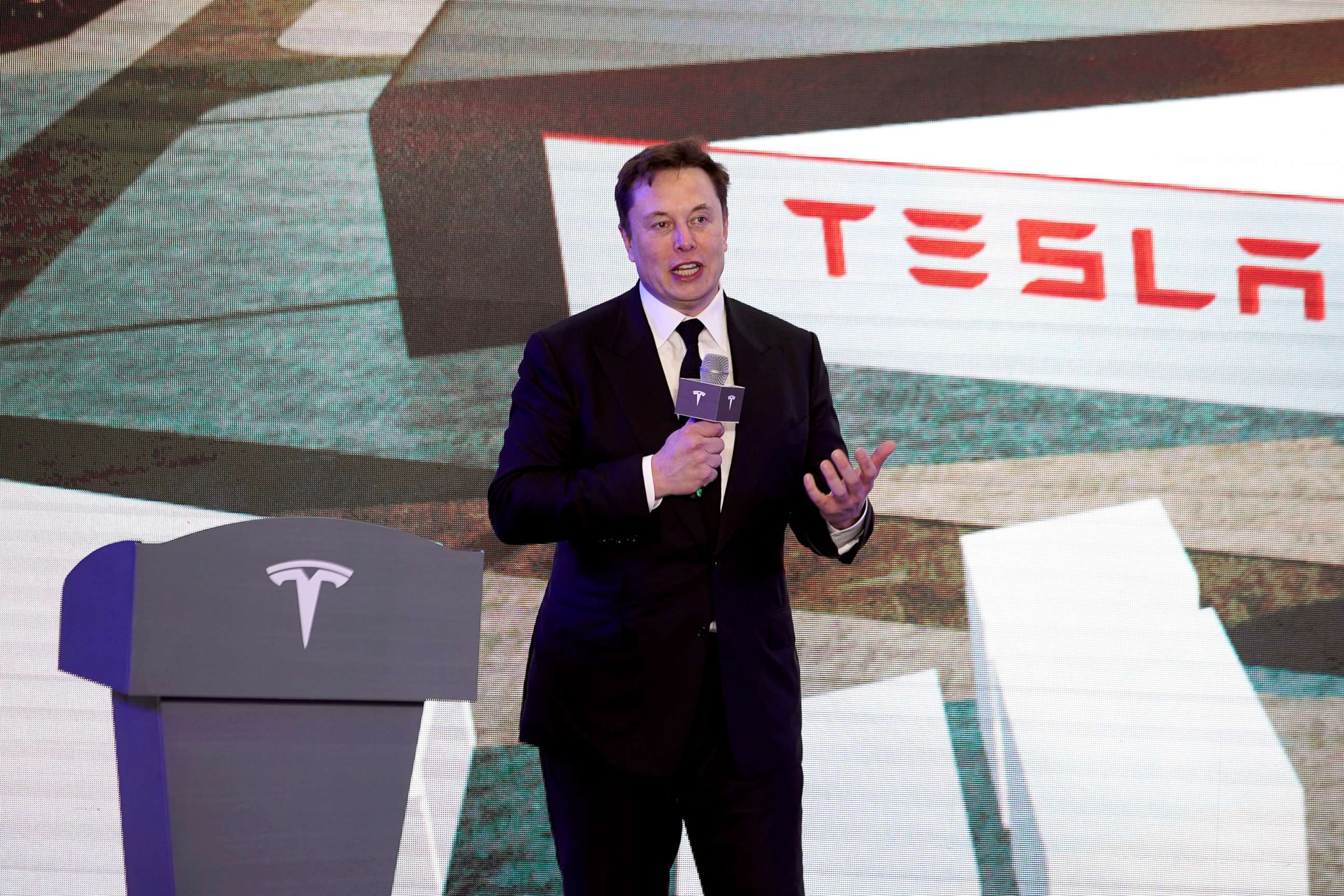 PHOTO: Tesla Inc CEO Elon Musk in Shanghai, China, Jan. 7, 2020.