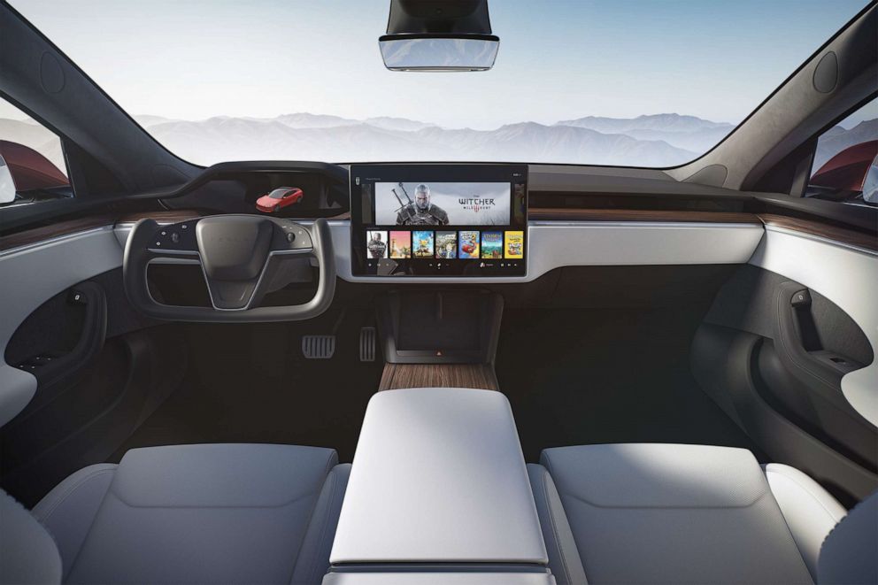 PHOTO: The redesigned interior on the Tesla Model S.