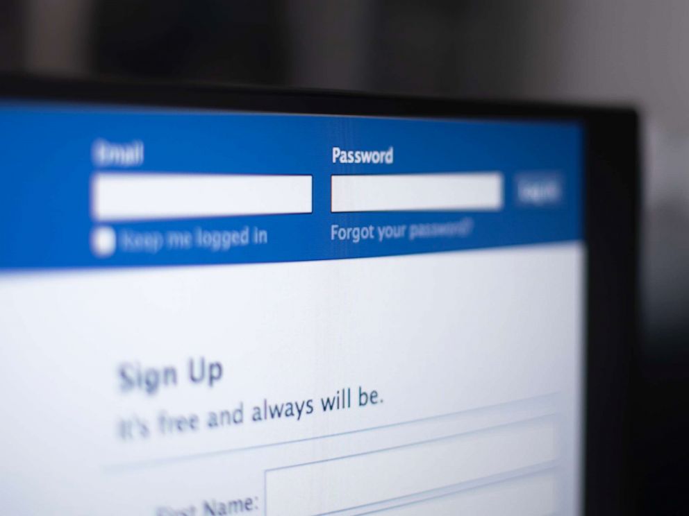 PHOTO: A photo of Facebook login page.