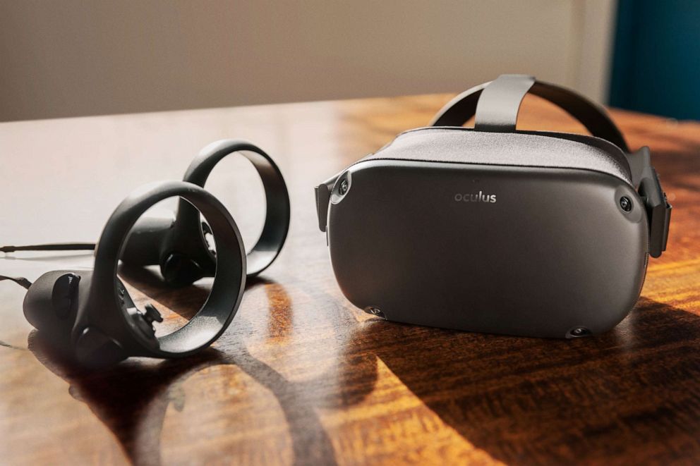 PHOTO: The Facebook Oculus Quest headset and controllers are pictured in an undated promotional image.