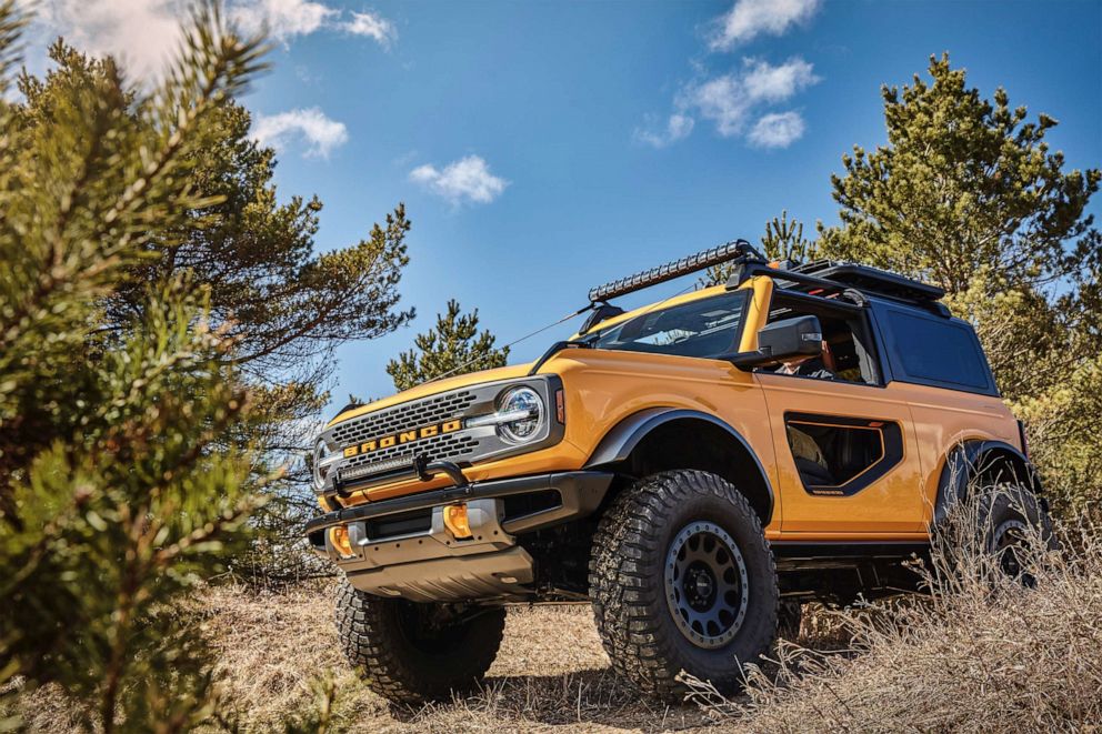 PHOTO: The 4x4 Bronco gets a combined 21 mpg, though that number drops depending on the trim and engine configuration.