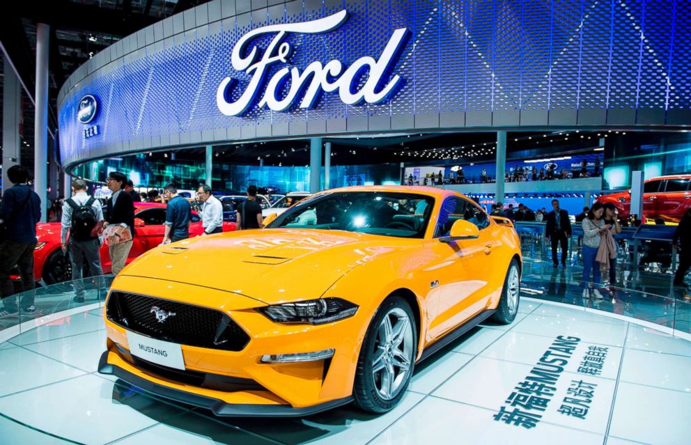 PHOTO: The new Ford Mustang is displayed during the first day of the 17th Shanghai International Automobile Industry Exhibition in Shanghai, April 19, 2017.