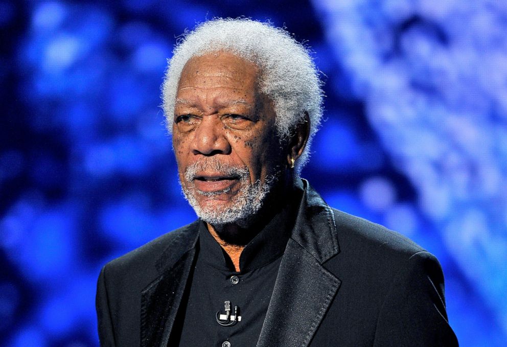 PHOTO: Morgan Freeman speaks onstage during the 2018 Breakthrough Prize at NASA Ames Research Center, Dec. 3, 2017, in Mountain View, Calif.