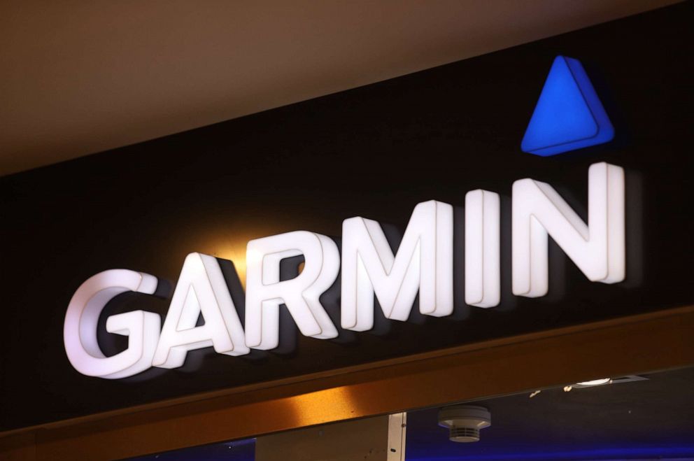PHOTO: The Garmin logo is seen at Galeria Shopping and Entertainment Centre.