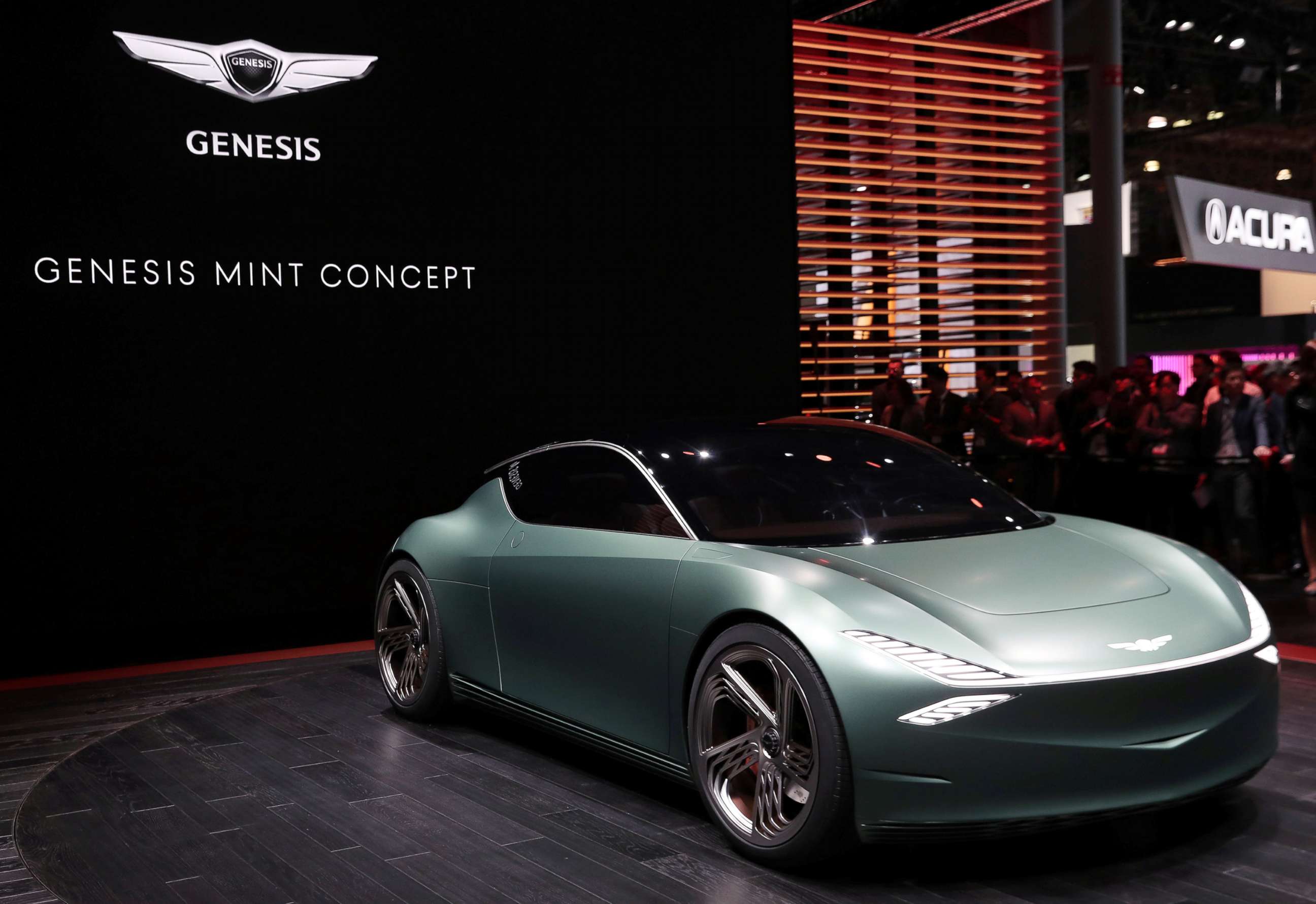 PHOTO: The Genesis Mint concept car is revealed at the 2019 New York International Auto Show in New York City, April 17, 2019.