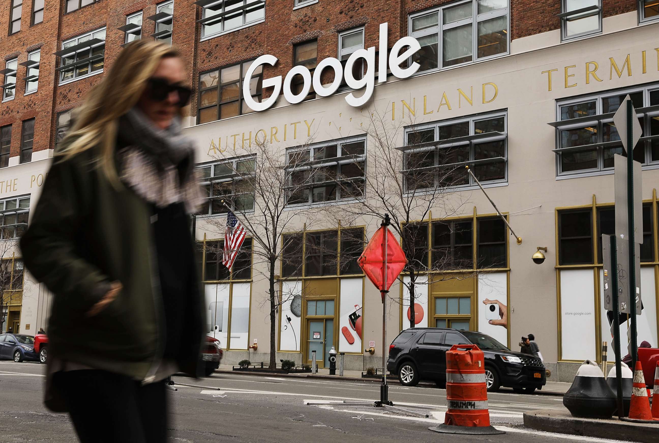 PHOTO: Google's New York office is shown in lower Manhattan on March 5, 2018 in New York City.