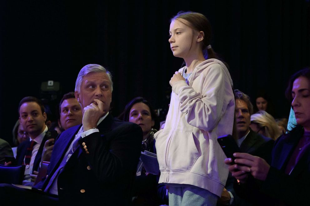 PHOTO: Swedish climate activist Greta Thunberg attends a session at the Congress center during the World Economic Forum (WEF) annual meeting in Davos, Switzerland, Jan. 21, 2020.