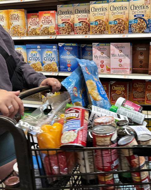 A person shops at a grocery store in Medford, Mass., April 22, 2025.   