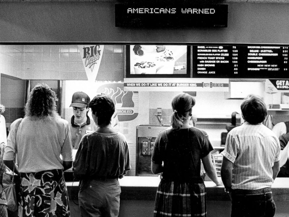 PHOTO: A Burger King in Denver, June 13, 1988.