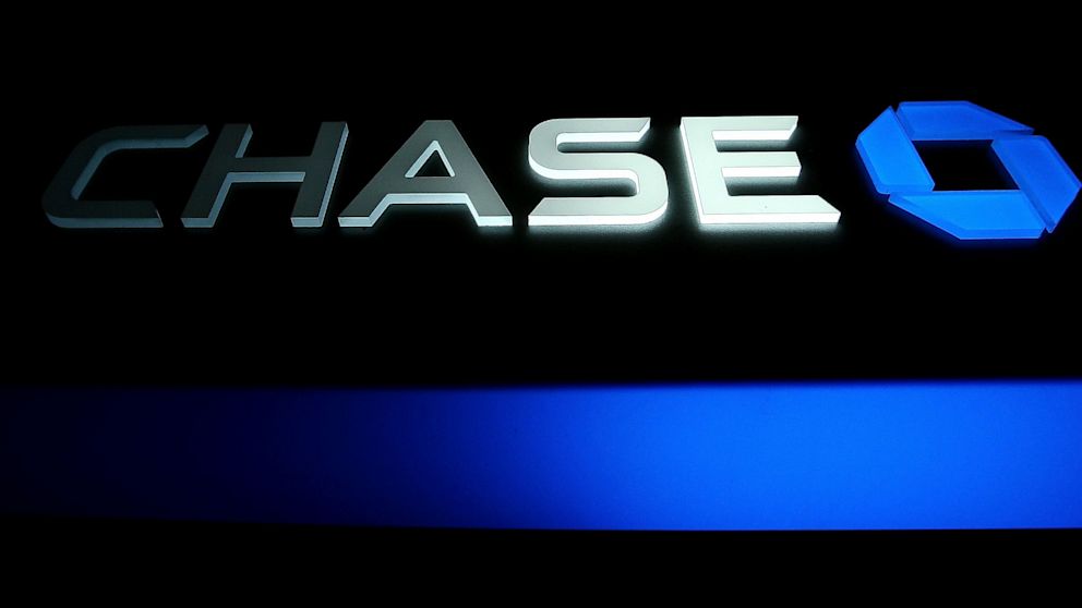 A sign on the front of a Chase Bank ATM in New York is shown in this Oct. 14, 2009 photo.